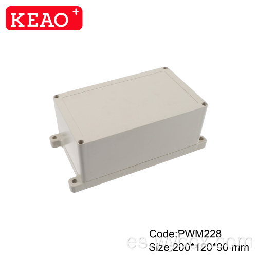 Caja de conexiones de caja de caja de montaje en pared de ABS con terminales caja impermeable ip65 caja de plástico para electrónica exterior